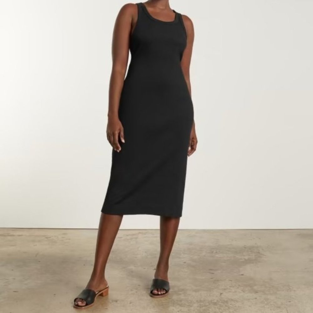 Everlane Black Midi Tank Dress